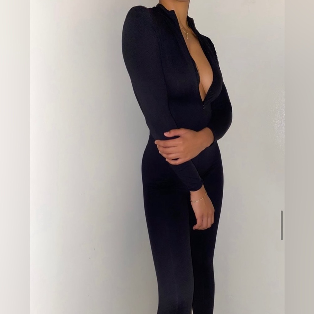 Custom Made Romper- Black , Double Layer - Size L… - image 2